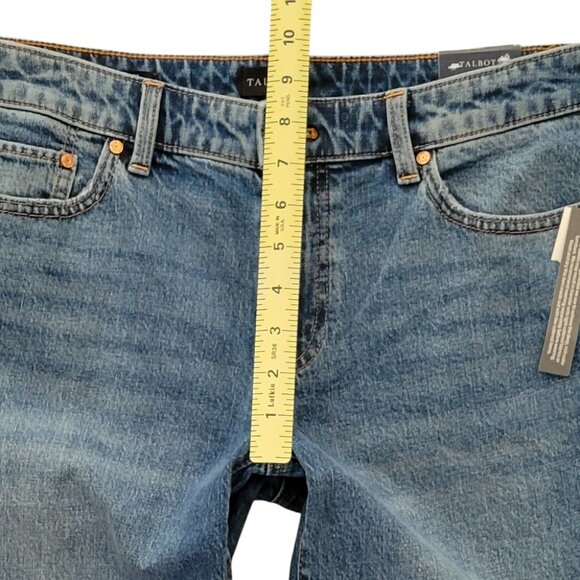 Talbots Girlfriend Denim Bermuda Shorts 9" Inseam Rolled Cuff Gracie Wash NEW - Picture 8 of 12